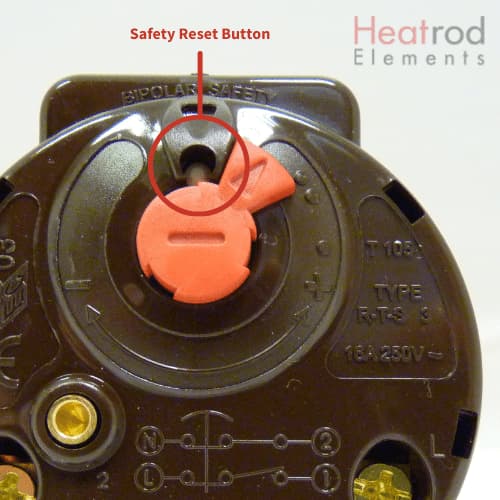 FAQ Reset button Thermowatt RTS3 Thermostat